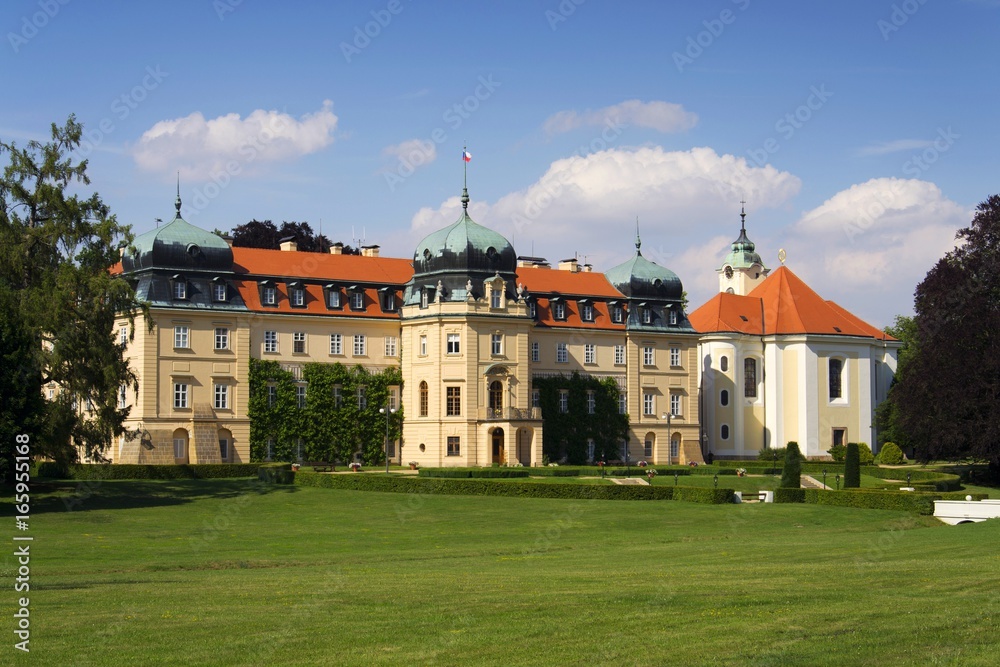 Baroque Castle Lany, summer residence of President of Czech Republic