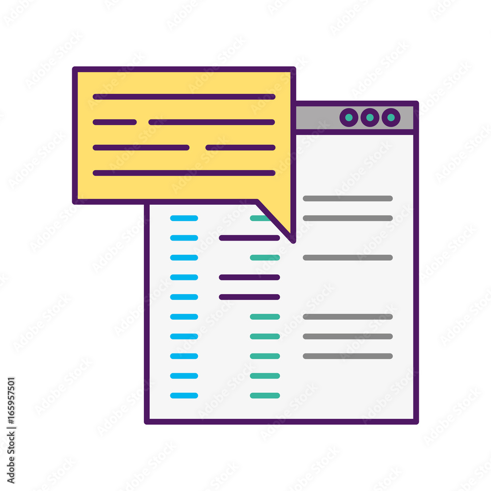 template computer with speech bubble template computer with speech bubble
