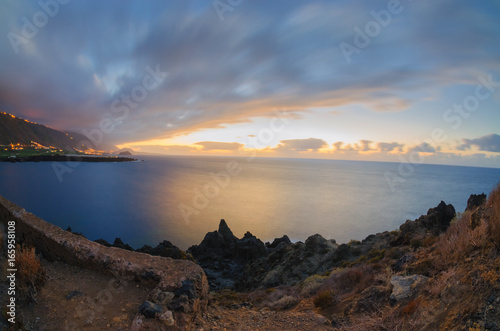 Sunset over the Atlantic coast of Tenerife, Icod de los Vinos © ledibankir