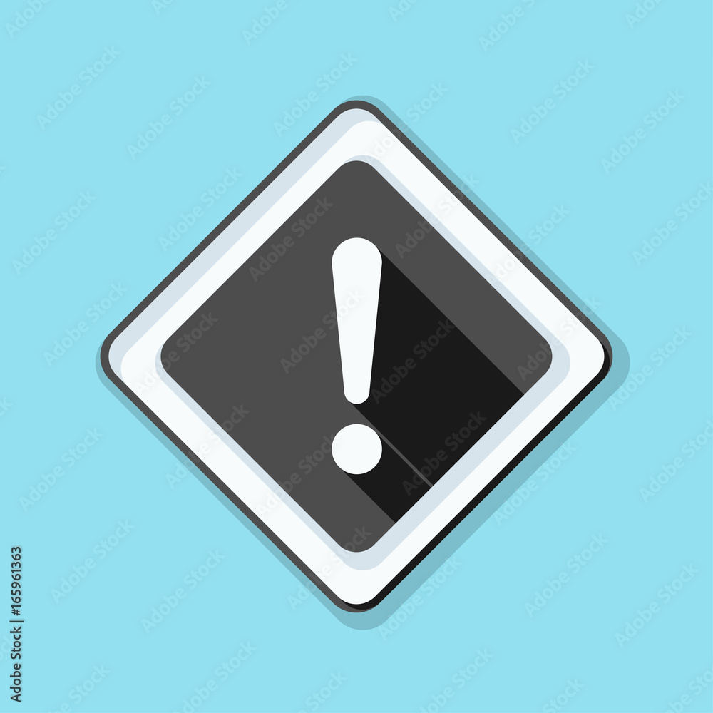 Exclamation Danger sign illustration Exclamation Danger sign illustration