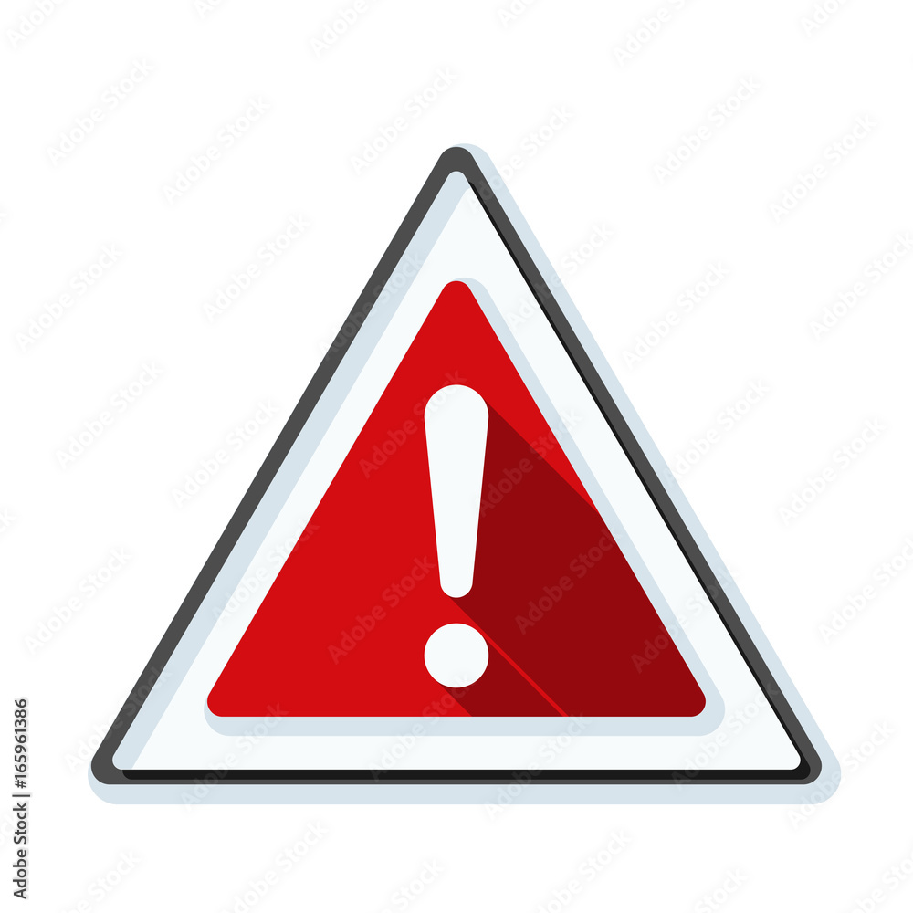 Exclamation Danger sign illustration Exclamation Danger sign illustration