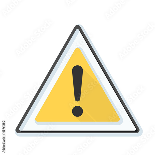 Exclamation Danger sign illustration
