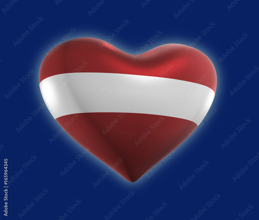 Latvia, Latvian Flag (3D Render) Latvia, Latvian Flag (3D Render)