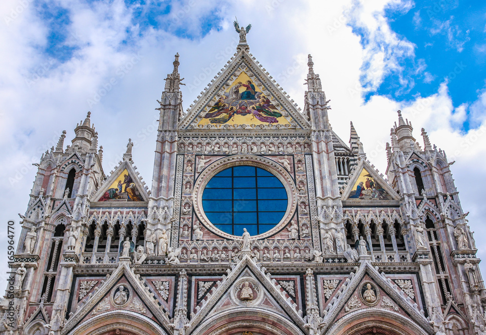 picture of the famous Siena Cathedral in Siena, Italy picture of the famous Siena Cathedral in Siena, Italy