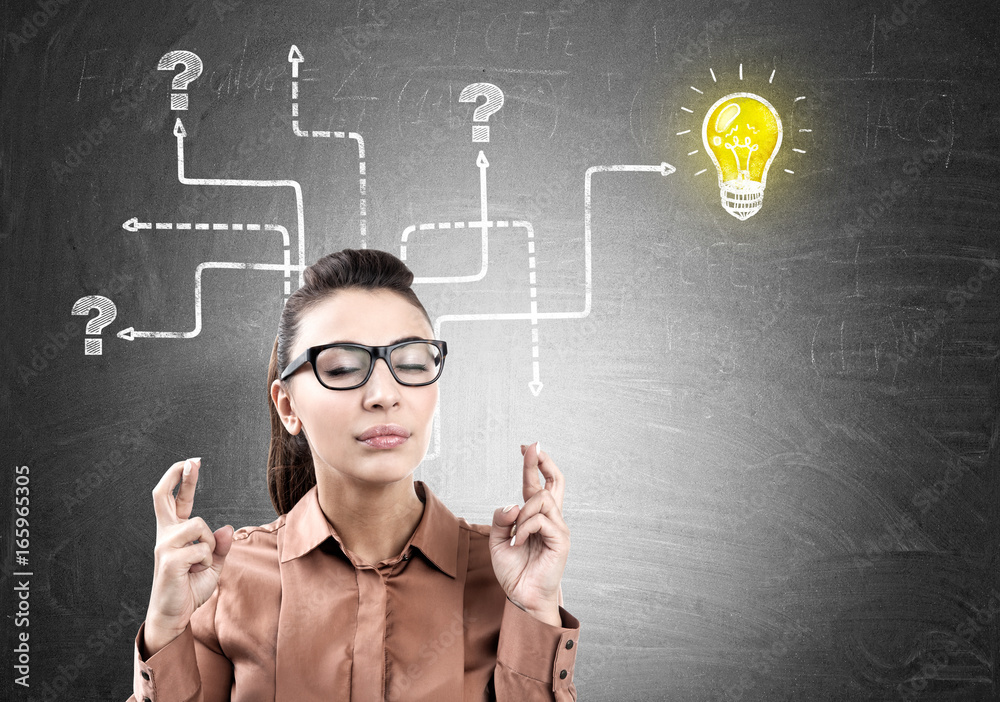 Crossed fingers woman, questions and idea Crossed fingers woman, questions and idea