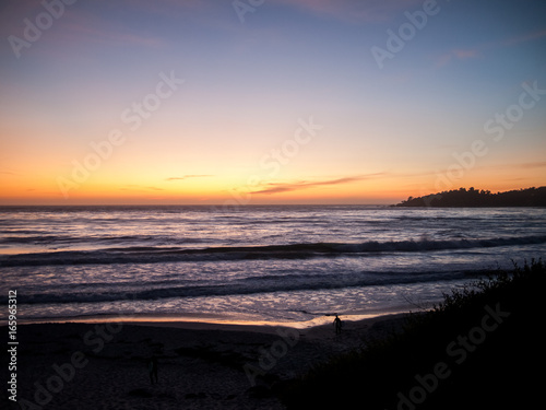 Sunset in Carmel beach