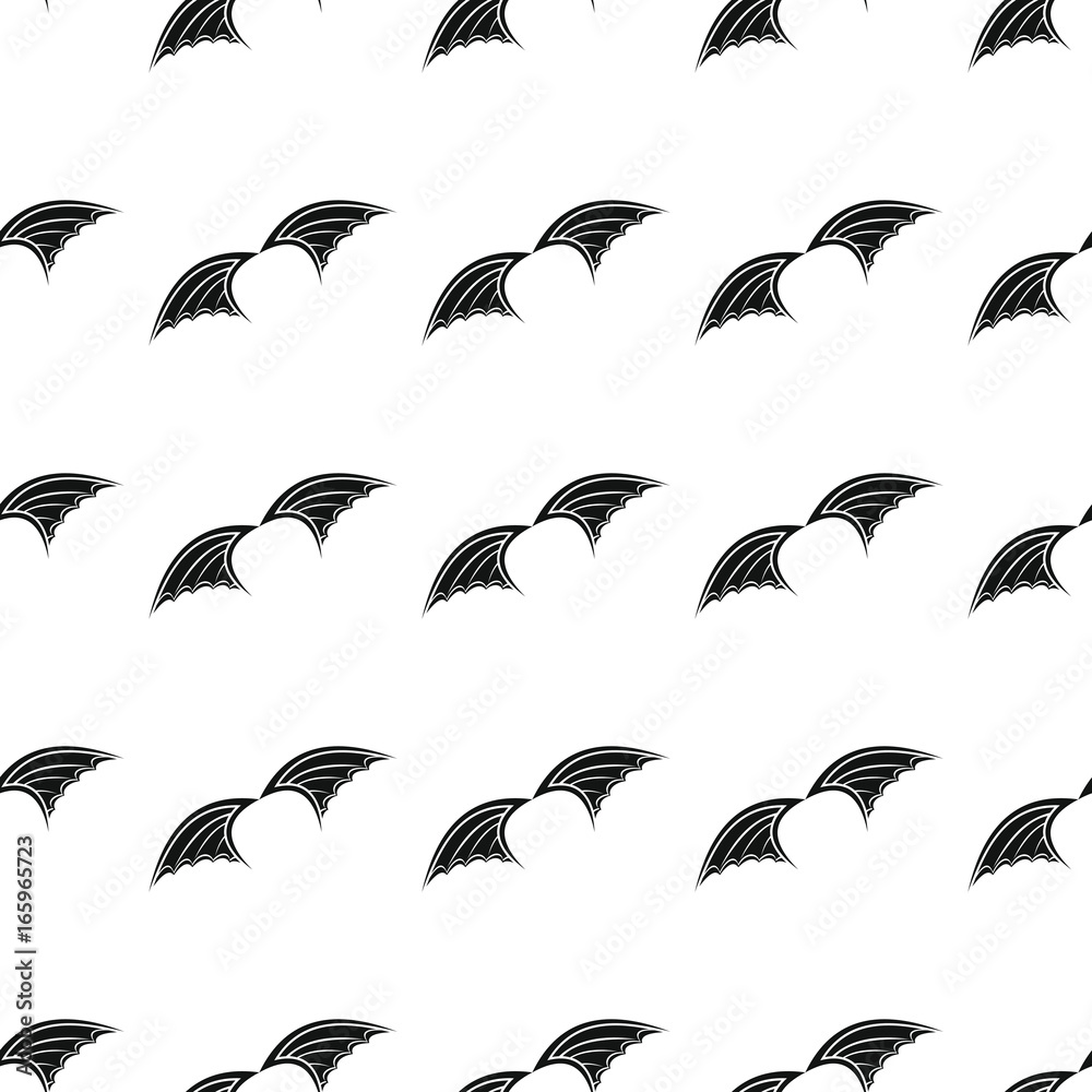 Wings seamless pattern vector illustration background. Black silhouette wings stylish texture. Repeating wings seamless pattern background for your design and web Wings seamless pattern vector illustration background. Black silhouette wings stylish texture. Repeating wings seamless pattern background for your design and web
