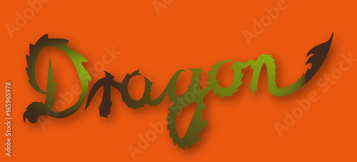 Dragon's Tail – Schriftzug Drache