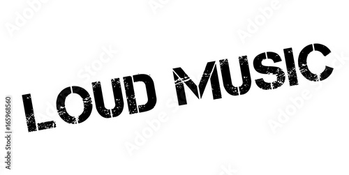 Loud Music rubber stamp. Grunge design with dust scratches. Effects can be easily removed for a clean, crisp look. Color is easily changed.