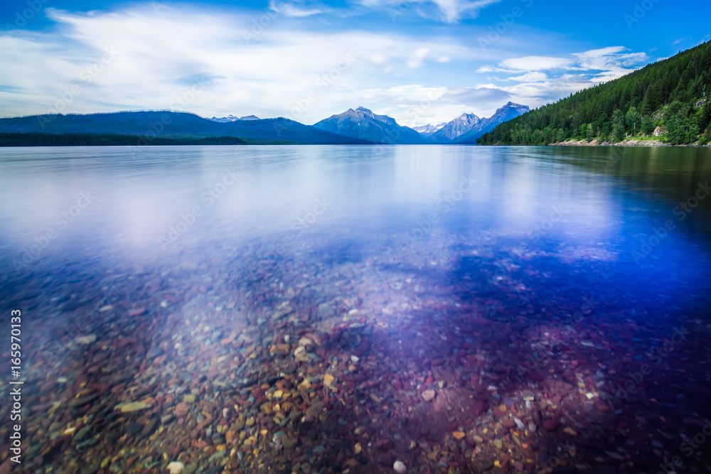 lake mcdonald in glacier national park montanaa