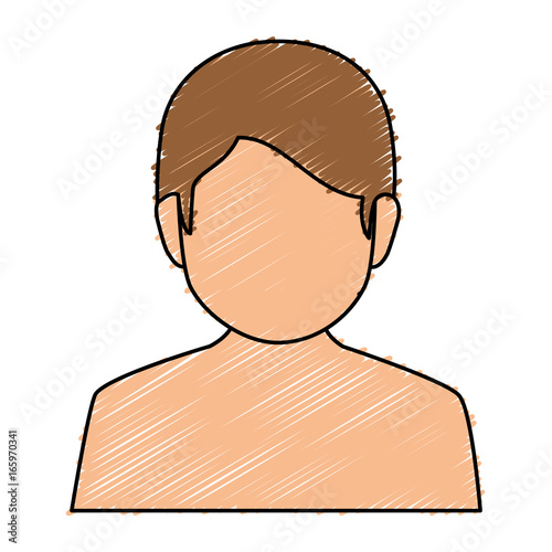 young man shirtless avatar character