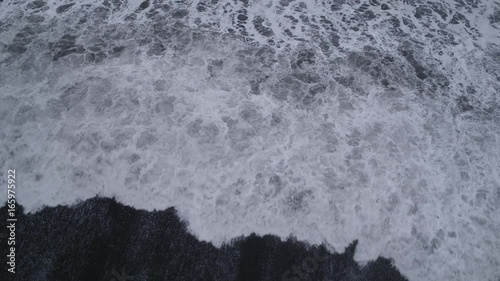Gloomy shoreline, Aerial shot