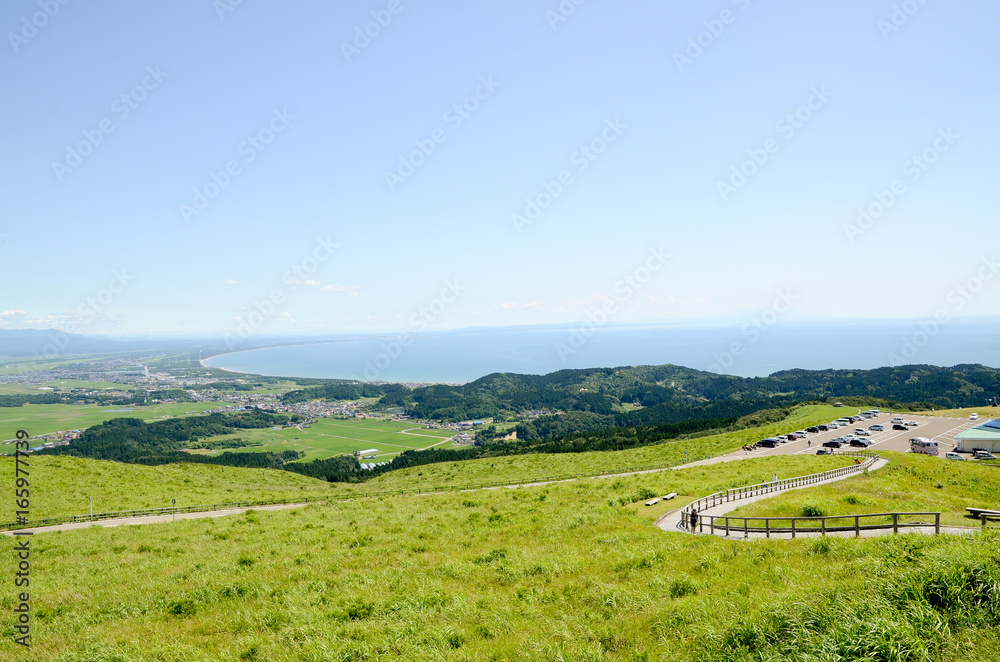 男鹿半島　寒風山山頂（秋田）