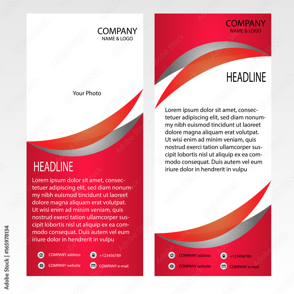 Fototapeta premium Roll-up banner template.