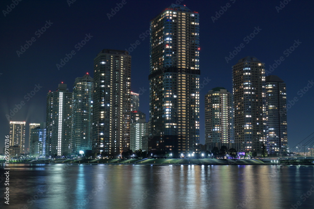 Fototapeta premium Widok na wyspę Tsukuda