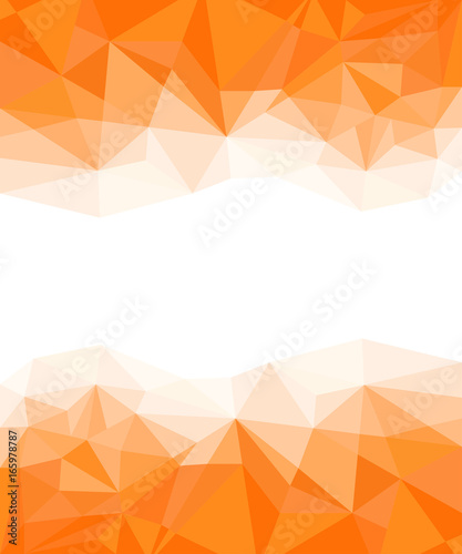 Geometric Orange and White Abstract Vector Background for Use in Design.