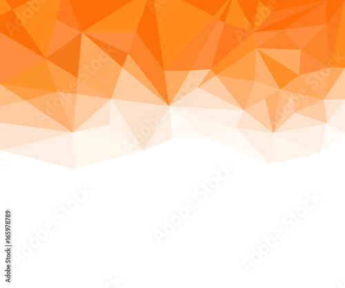 Geometric Orange and White Abstract Vector Background for Use in Design.