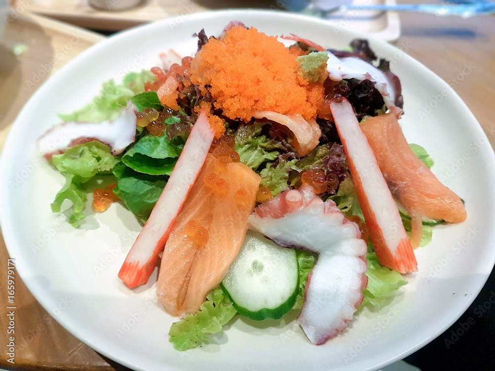 Japanese salad. Japanese salad.