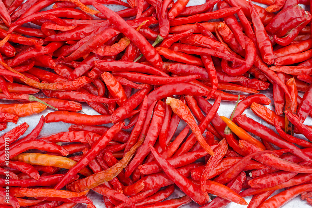 Fototapeta premium Red chilli background.