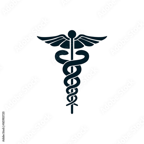 medical snake symbol photo