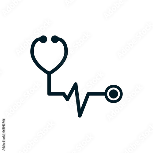 stethoscope pulse icon