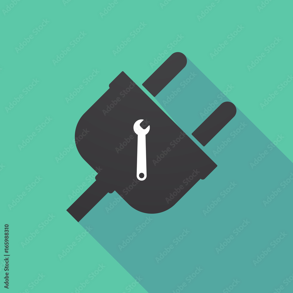 Long shadow plug with a spanner Long shadow plug with a spanner