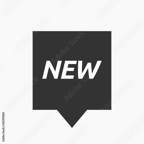 Isolated tooltip with    the text NEW