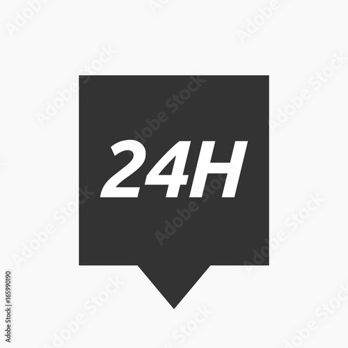 Isolated tooltip with    the text 24H