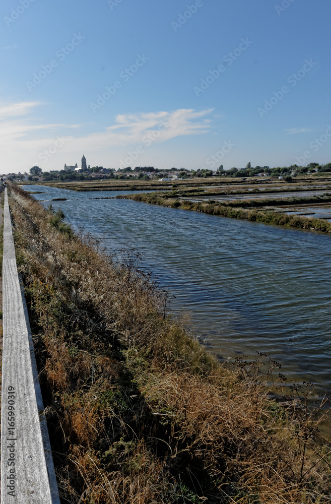 NOIRMOUTIER : vue sur les marais salants