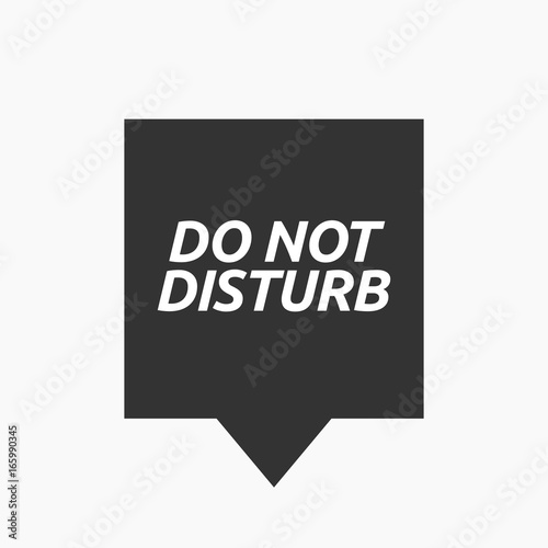 Isolated tooltip with    the text DO NOT DISTURB
