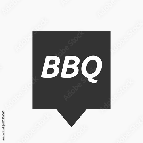 Isolated tooltip with    the text BBQ