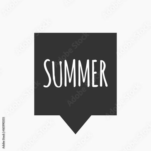 Isolated tooltip with    the text SUMMER