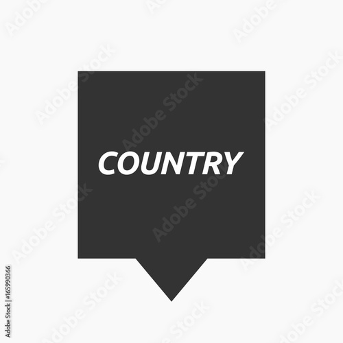 Isolated tooltip with    the text COUNTRY
