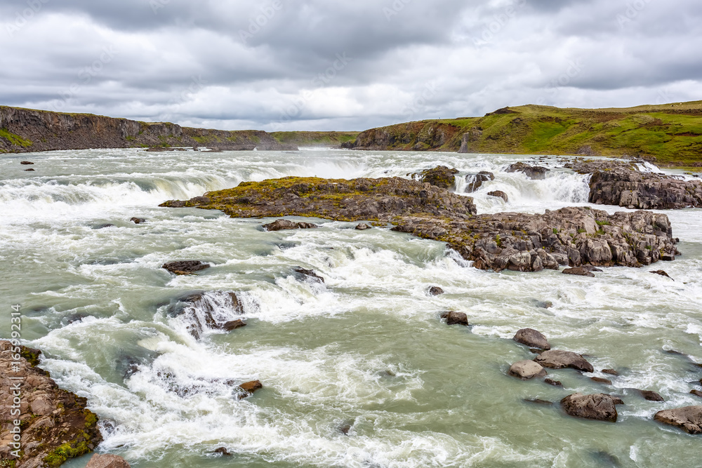 Urridafoss waterfall in Iceland