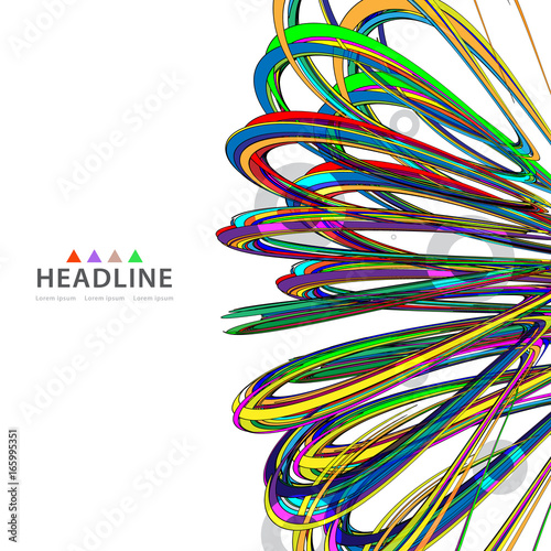 Brochure header layout template