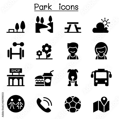 Public park icons