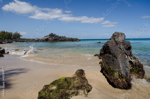 Rocks of beautiful Waialea beach