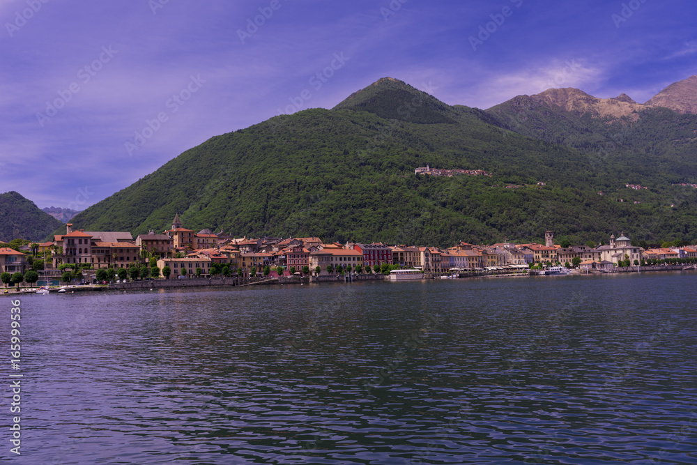 View of Cannobio on Lake Maggiore - Lago Maggiore, Verbania, Piemont, Italy