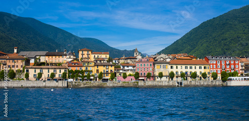 View of the old town promenade of Cannobio - Lago Maggiore, Verbania, Piemont, Italy © karlo54