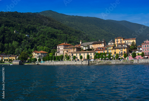 View of the old town promenade of Cannobio - Lago Maggiore, Verbania, Piemont, Italy