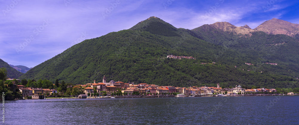 View of Cannobio on Lake Maggiore - Lago Maggiore, Verbania, Piemont, Italy