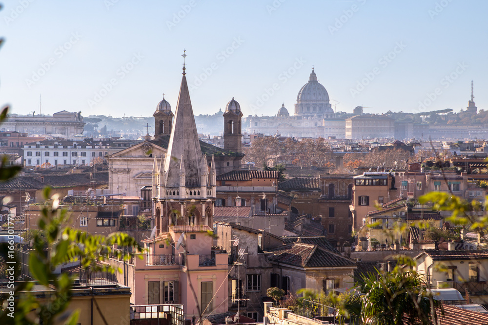 Panorama view of Rome