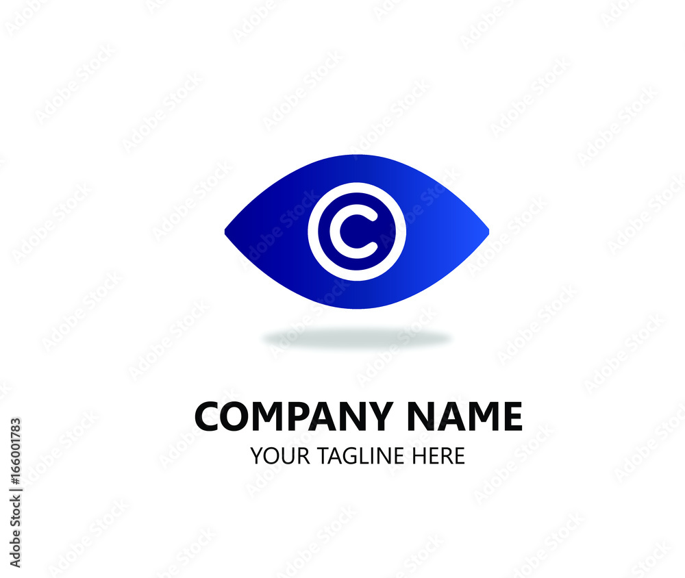 Logo eye letter c inclued