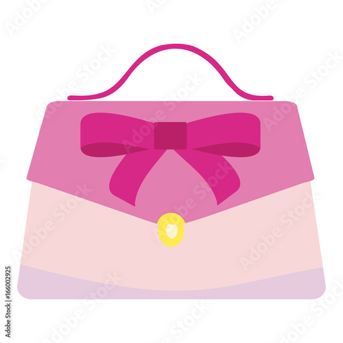 Hand stylish glamour bags. Pink colored womans bags, for lady. Colorful female modern bag icon. Vector illustration AI10