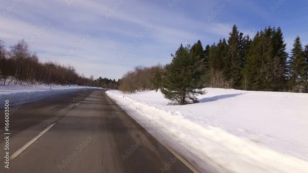 Driving through the Black Forest, Germany, in Winter Driving through the Black Forest, Germany, in Winter