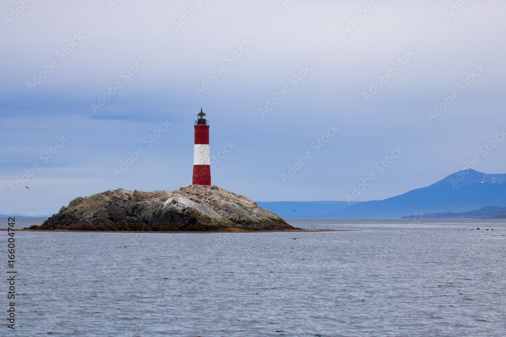 Lighthouse in Beagle channel, Patagonia