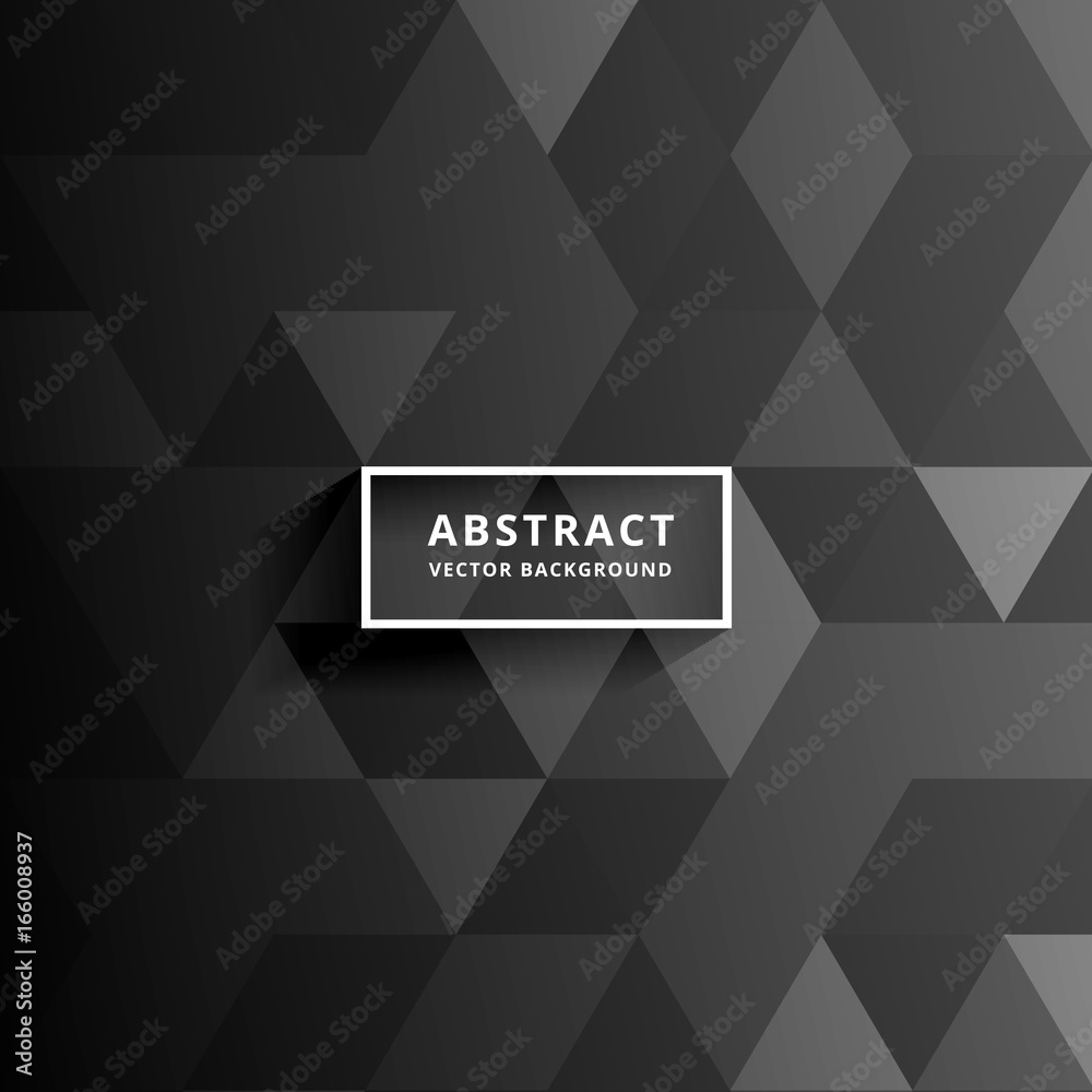 Fototapeta premium dark traingles vector background design