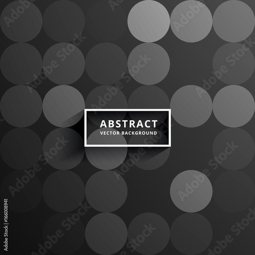 circles dark abstract vector background