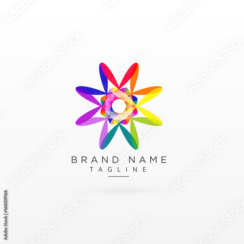 creative abstract vibrant logo design