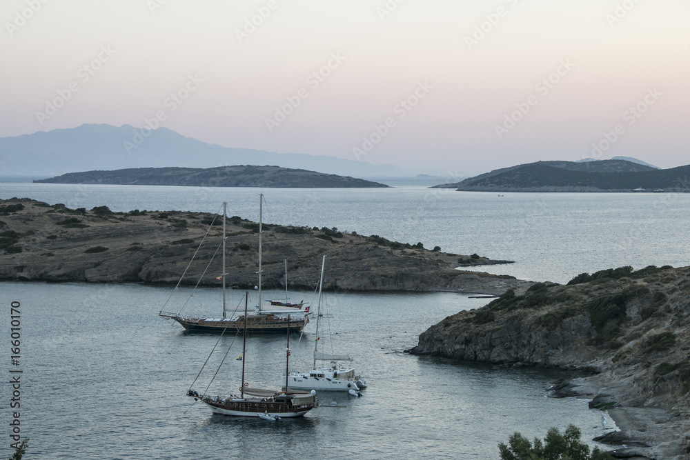 View at nightfall from Bodrum Bay Resort, Turkey View at nightfall from Bodrum Bay Resort, Turkey